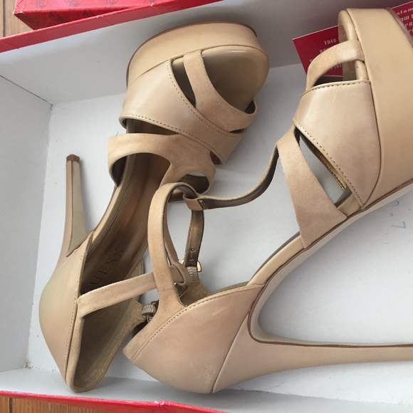 Leather GUESS heels size 7.5 - Picture 2 of 6